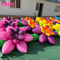 Chaîne de fleurs artificielles gonflable publicitaire pour fête, idée créative, chaîne de fleurs gonflable personnalisée, décoration florale de mariage
