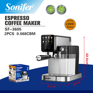 <span class=keywords><strong>Sonifer</strong></span> SF-3605 Máy pha cà phê 20bar áp lực màn hình cảm ứng sữa bọt hệ thống bể có thể tháo rời 1350W - Product Image 4
