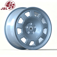 Jantes en alliage d'aluminium forgées sur mesure de 16 à 24 pouces, bleu clair, à face pleine et à déport profond, pour voitures de luxe VIP, OEM ODM