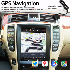 10,4 pulgadas Android 13 estéreo 256GB Tesla pantalla coche Radio GPS reproductor de vídeo Multimedia para <span class=keywords><strong>Toyota</strong></span> Crown Majesta S180 2004-2012 - Product Image 3