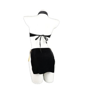 Lemon Story Embroidered Velvet Cheongsam Lingerie Sexy Backless Nightgown Women Sleepwear 8330 - Product Image 4