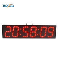 Minuterie d'horloge à double face à LED de 8 pouces