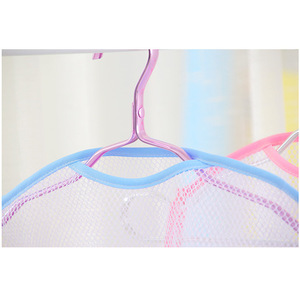 Pillow Drying Net <b>Rectangular</b> Polyester Windproof Hanging For Outdoor Pillows <b>Cushions</b> Blue Pink White Edging - Product Image 3