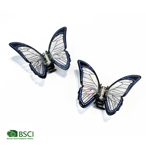 YIYI stile giapponese e coreano 11cm in bianco e nero acetato farfalla <span class=keywords><strong>clip</strong></span> temperamento personalizzato <span class=keywords><strong>clip</strong></span> di capelli personalizzazione - Product Image 3