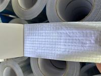 Autocollant adhésif activé par l'eau pour HVAC, résistant à la chaleur, 5*5, ruban adhésif en aluminium renforcé