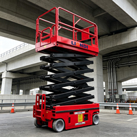 Plateforme élévatrice à ciseaux autopropulsée à livraison rapide, 8m-16m, pour la maintenance des bâtiments de grande hauteur