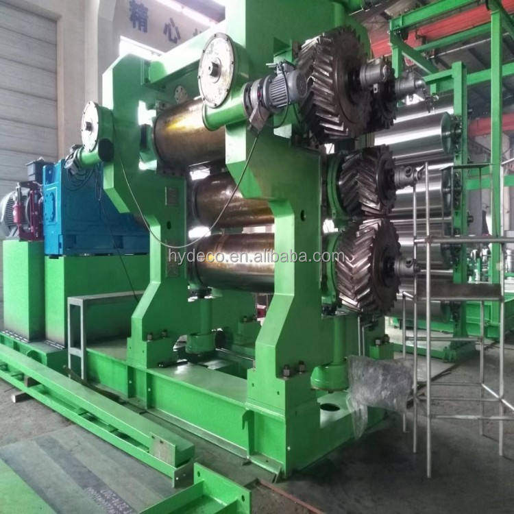550mm Roll Rubber Calender Machine 3 Roll Mill for Rubber Compounding ...