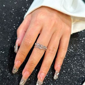 Anillo De Acero Inoxidable Adjustable Stainless Steel Hollowed-out Retro Style Stainless Steel <b>Couple</b> <b>Ring</b> Double-layered <b>Ring</b> - Product Image 6
