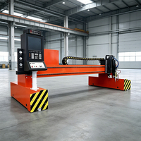 Machine de découpe plasma et à flamme CNC sur portique, sur mesure, robuste, pour une découpe et un étranglement efficaces de tôles métalliques grand format