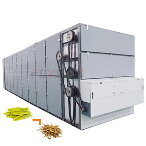 Secador de cinta de malla para daylily, el más vendido, fácil de operar, equipo de secado por aire caliente para procesamiento de vegetales. - Product Image 1