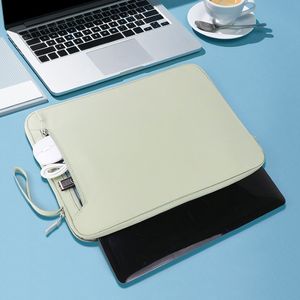 Funda protectora nueva de piel sintética para portátil, estuche personalizado para portátil con cordón y bolsillo para almacenamiento. - Product Image 1
