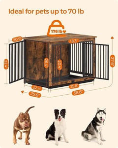 Jaula Moderna <span class=keywords><strong>de</strong></span> Madera para Perros al por Mayor, Resistente a Impactos, con Cierre <span class=keywords><strong>de</strong></span> Botón a Presión, Elegante Jaula para Mascotas para <span class=keywords><strong>el</strong></span> Hogar - Product Image 2