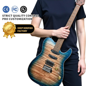 Guitare électrique TL en placage de bois de haute qualité avec micros S-S, fabrication sur mesure OEM ODM - Product Image 1