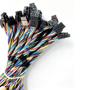 Adaptador de Fiação Eletrônica Personalizado com Cabo PVC, Conector JST 2*4 Pinos 2.54mm, Condutor de Cobre Estanhado, Fio Colorido, 1 Metro, 220V - Product Image 3