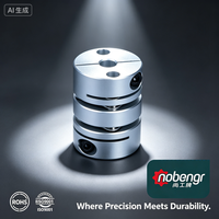 Accouplement à disque flexible en aluminium Nobengr, alésage 16-105 mm, 2000 tr/min, couple 0,8-200 N.m, montage facile, garantie universelle