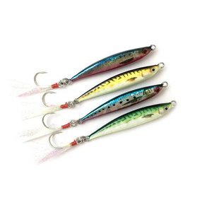 Leurre de pêche métallique réaliste, type cuillère, pour longue portée, appât dur artificiel réaliste, réfléchissant au laser, pour eau douce et eau salée, pour la pêche au bar - Product Image 1