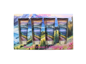 Colección <span class=keywords><strong>de</strong></span> <span class=keywords><strong>Crema</strong></span> <span class=keywords><strong>de</strong></span> <span class=keywords><strong>Manos</strong></span> Hidratante y Nutritiva <span class=keywords><strong>de</strong></span> Viaje - 4 Aromas (Eucalipto, Coco, Menta, Bayas) - Muestra Gratis - 2.7 FL OZ Cada Una - Product Image 1