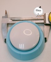 Boutons sonores de communication pour animaux de compagnie, enregistrement 30s, bleu et jaune, avec 3 piles AG13 et haut-parleur 36MM