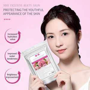 Nuova maschera morbida idratante tenebre rosa in polvere gelatina di cristallo maschera facciale per idratare lo sbiancamento che migliora la vitalità della pelle - Product Image 2