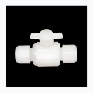 Vanne à boisseau sphérique en plastique PVDF blanc Vanne à robinet en plastique Joindre en Chine Grande usine <span class=keywords><strong>Boutique</strong></span> en ligne Taille Offre Spéciale personnalisée - Product Image 2