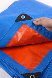 Bâche en PE robuste, imperméable et coupe-vent, avec bords doublement cousus, pour couverture de <span class=keywords><strong>camping</strong></span>-<span class=keywords><strong>car</strong></span> - Product Image 3