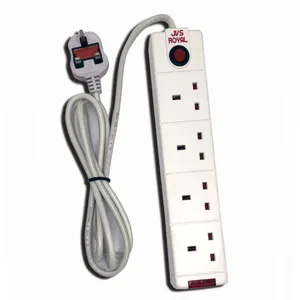 Uk British 4 way black/white Standard /electric plug /smart power strip/Socket Switch
