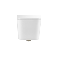 WC mural de luxe moderne, toilette flottante carrée en céramique suspendue avec structure monobloc pour les toilettes
