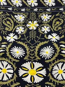 Couverture en coton brodée Suzani, drap de lit, couvre-lit, broderie Suzani Ouzbek, tapis mural Suzani, décoration bohème pour la maison, vente en gros B2B - Product Image 6