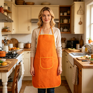 Customized Eco-friendly Waterproof Polyester Cross Back <b>Pocket</b> Chef Work <b>Apron</b> - Product Image 1