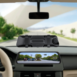2K siêu rõ ràng ống kính kép Dash Cam với màn hình cảm ứng IPS gương chiếu hậu xe máy ảnh Video Recorder ADAS không thấm nước - Product Image 5