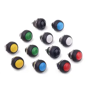 Mini Push Button Switch 12mm Plastic Push Button Switch PBS-33B Waterproof