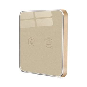 Smart Zigbee Touch Wireless Scene Switch 2 Gang Remote <strong>Control</strong> <strong>Double</strong> Click Tempered Glass <strong>PC</strong> Panel Smart Life Modern Design - Product Image 6