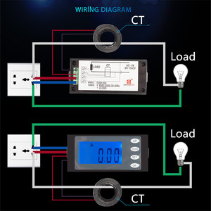 Peacefair PZEM-006 kỹ thuật số Bảng điều chỉnh điện áp mét 80-260V phạm vi 100A CT cuộn dây 6in1 AC hiện tại năng lượng wattmeter giai đoạn duy nhất - Product Image 3