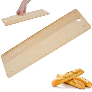 Tabla de volteo de pan de madera de haya natural de 15 pulgadas con graduación <span class=keywords><strong>en</strong></span> CM <span class=keywords><strong>en</strong></span> <span class=keywords><strong>un</strong></span> lado para pan francés - Product Image 3