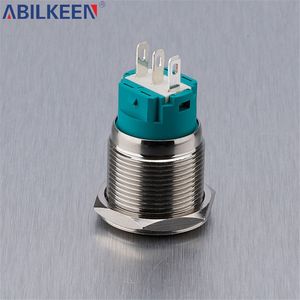 Interruptor de botón iluminado de bajo consumo de energía 19mm 12V IP65 para salas de control Gabinetes eléctricos Plástico duradero - Product Image 5