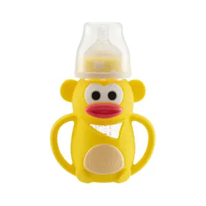 Wundrbus产品猴子造型可爱玻璃婴儿奶瓶硅橡胶奶嘴婴儿护理