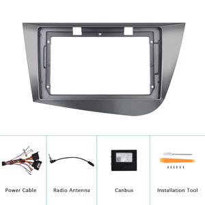 Panel Estéreo Específico para Seat León, 9 Pulgadas, Plástico ABS, Apariencia de Titanio, 2005-2012, Volante a la Izquierda - Product Image 6