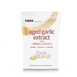 Cápsulas de Aceite de Ajo Negro 100% Natural Sin Olor OEM, Bajo MOQ, Suministro con Prueba COA para Vendedores de Plataformas de Comercio Electrónico - Product Image 1