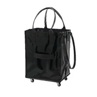 Sac de courses pliable à roulettes multi-tailles réutilisable avec poignée et fermeture éclair pour les courses, la lessive, les voyages, le déménagement et le rangement