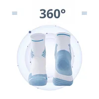 Chaussettes de basketball professionnelles mi-mollet pour hommes, hiver, semelle en tissu éponge standard, antibactériennes, pour entraînement sportif d'élite, tricotées