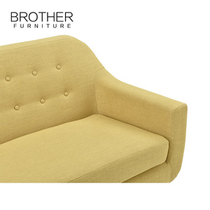 Estilo Europeo <span class=keywords><strong>casa</strong></span> habitación en forma de l de tela + <span class=keywords><strong>abedul</strong></span> patas de madera del sofá chesterfield - Product Image 5