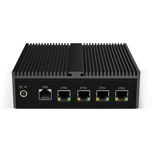 Celeron J6412/J6413 <span class=keywords><strong>CPU</strong></span> Công Nghiệp Mini PC Nhôm Hộp 4X I226 2.5Glan Tường Lửa Máy Chủ Win11 Ubuntu Mini PC Máy Tính 4G 5G Sim - Product Image 1