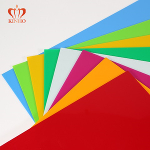 Feuille de plastique acrylique brillante colorée découpée au laser Kinho 1220*2440*3mm, feuille/panneau/<span class=keywords><strong>plaque</strong></span> en plexiglas PMMA - Product Image 1