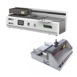 La cortadora de papel digital eléctrica de escritorio B40F + <span class=keywords><strong>330D</strong></span> y la máquina adhesiva de escritorio se venden en combinación con descuentos - Product Image 1