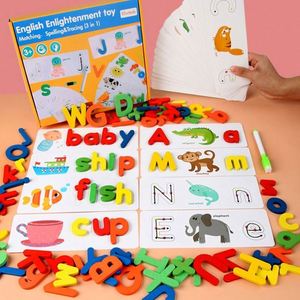 Nuevo Producto 2025, Juguete Educativo de Madera para Niños de 2 a 4 Años, Rompecabezas Cognitivo de Letras Inglesas para Aprender a Escribir - Product Image 1