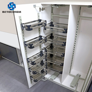 BETOCI Stainless Steel Pull-Out Basket 450 600mm Multi-Layer Adjustable Kitchen Cabinet Organizer - Product Image 1