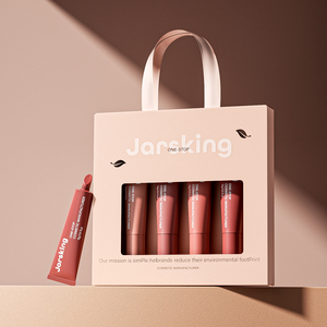 Tubes cosmétiques en plastique vides de 15 ml, mats, avec applicateur à pointe inclinée unique et luxueuse, pour <span class=keywords><strong>baume</strong></span> à lèvres ou gloss, avec boîte cadeau - Product Image 1