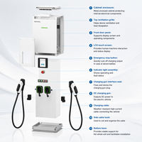Station de recharge DC intégrée pour véhicules électriques 240 kW, chargeur rapide CCS2 monté au sol, certifié CE, 400 V Plus 350 A