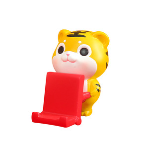 Cute Tiger Phone <b>Stand</b> <b>Desktop</b> Decoration Rotatable Base For Desk Use - Product Image 5
