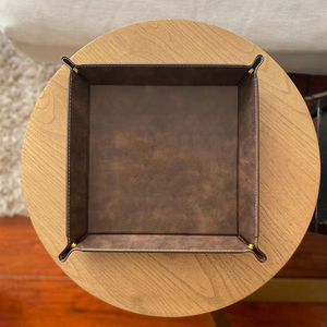 Bandeja Organizadora de Escritorio de Cuero Sintético con Grabado Láser, Bandeja de Cuero Sintético para Llaves, Teléfono, Gafas de Sol - Product Image 5